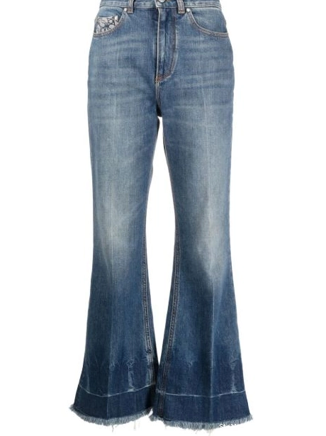Affordable jeans cropped McCartney frayed-edge Women Stella 0419